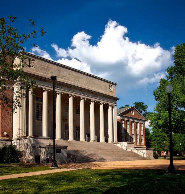 A landscape of the a city hall building in alabama